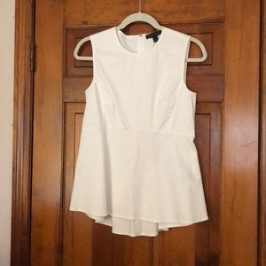 White peplum Banana Republic shirt